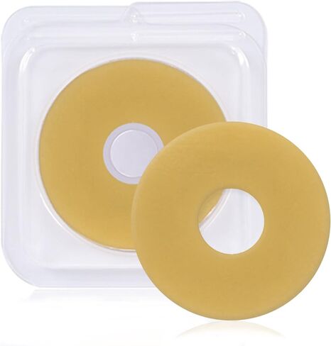 10Pcs Thick Ostomy Barrier Rings, 4mm Moldable Ostomy Rings, Hydrocolloid Skin Extender Rings for Colostomy Bags,Sting-Free Ostomy Supplies in Kuwait