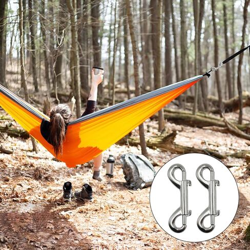 YuCool 2.72 بوصة خطاف ربط مزدوج النهاية، خطافات دوارة 2.83 بوصة، مشابك معدنية لسلسلة الخطاف، الأفضل للغوص/سلسلة الحيوانات الأليفة/سلسلة المفاتيح/العلم/خط الملابس in Kuwait