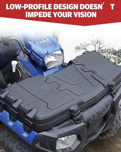 A & UTV PRO Lockable Front Cargo Storage Box, for 2009-2023 Polaris Sportsman Touring XP 1000 550 850,Waterproof 50 lb Capacity Lock & Ride Storage Bin Accessories,Replace OEM # 2877951 in Saudi Arabia