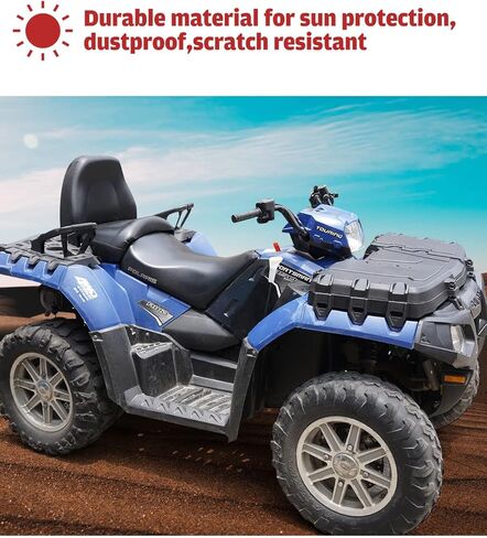 A & UTV PRO Lockable Front Cargo Storage Box, for 2009-2023 Polaris Sportsman Touring XP 1000 550 850,Waterproof 50 lb Capacity Lock & Ride Storage Bin Accessories,Replace OEM # 2877951 in Saudi Arabia