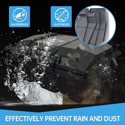 36 QT Rear Cargo Box Compatible with 2022-2024 Polaris RZR Pro R/Pro R 4 Accessories Water Resistant UTV Rear Cargo Tool Storage Box W/ 2 Lockable Latches Replacement for 2884236 in Saudi Arabia