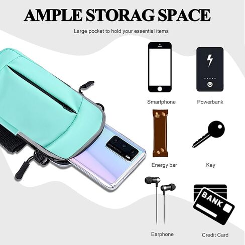 Phone Holder for Running Armband,Cell Phone Purse Small Crossbody Bags for Women Men Kids,iPhone 15 14 13 12 11 Pro Max Xs Xr X 8 7 6 Plus SE Mini Galaxy Ultra Plus S24 Note Pouch Arm Bands in Saudi Arabia
