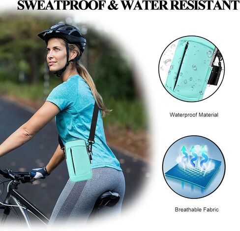 Phone Holder for Running Armband,Cell Phone Purse Small Crossbody Bags for Women Men Kids,iPhone 15 14 13 12 11 Pro Max Xs Xr X 8 7 6 Plus SE Mini Galaxy Ultra Plus S24 Note Pouch Arm Bands in Saudi Arabia