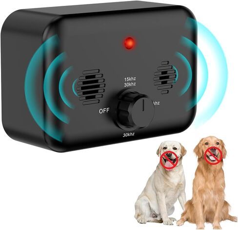 Anti Barking Devices, Auto Dog Bark Control Devices with 3 Modes, Rechargeable Ultrasonic Bark Box Dog Barking Deterrent Devices, Effective Stop Barking Dog Devices for Indoor & Outdoor Use in Kuwait