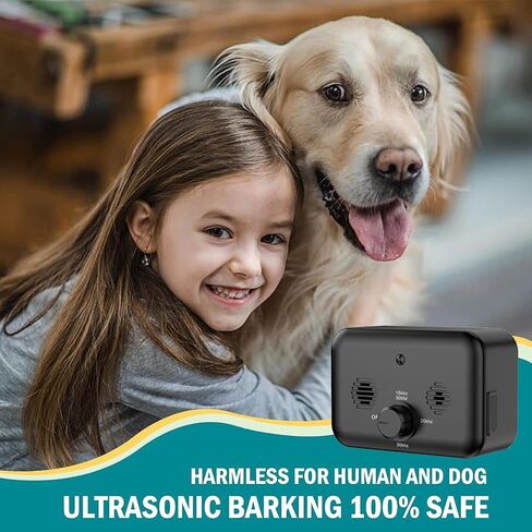 Anti Barking Devices, Auto Dog Bark Control Devices with 3 Modes, Rechargeable Ultrasonic Bark Box Dog Barking Deterrent Devices, Effective Stop Barking Dog Devices for Indoor & Outdoor Use in Kuwait