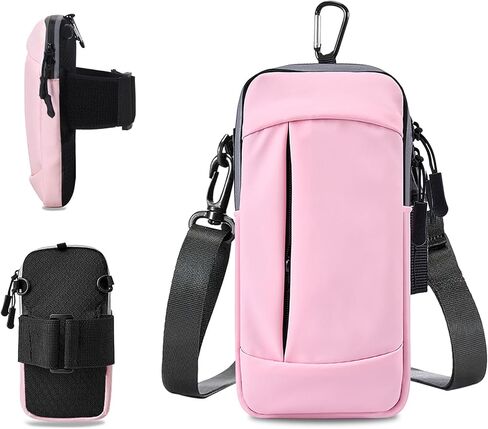 YYUNJINI حامل هاتف لتشغيل حامل الهاتف الخليوي لآيفون 15 14 13 12 11 Pro Max Xs Xr X 8 7 6 Plus SE Mini Galaxy Ultra S24 Note 20 أربطة للذراع تناسب حقيبة التمارين الرياضية للنساء والأطفال in Kuwait