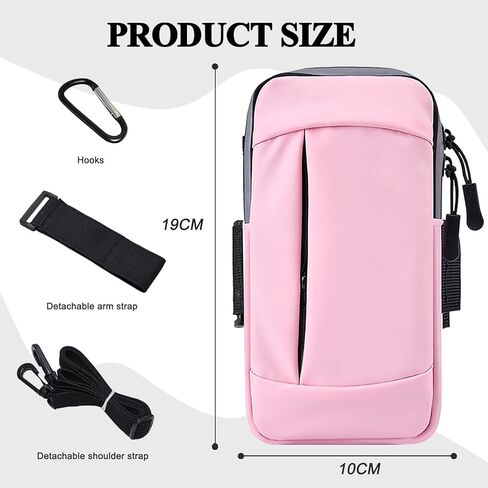 YYUNJINI حامل هاتف لتشغيل حامل الهاتف الخليوي لآيفون 15 14 13 12 11 Pro Max Xs Xr X 8 7 6 Plus SE Mini Galaxy Ultra S24 Note 20 أربطة للذراع تناسب حقيبة التمارين الرياضية للنساء والأطفال in Kuwait