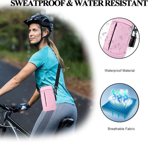 YYUNJINI حامل هاتف لتشغيل حامل الهاتف الخليوي لآيفون 15 14 13 12 11 Pro Max Xs Xr X 8 7 6 Plus SE Mini Galaxy Ultra S24 Note 20 أربطة للذراع تناسب حقيبة التمارين الرياضية للنساء والأطفال in Kuwait