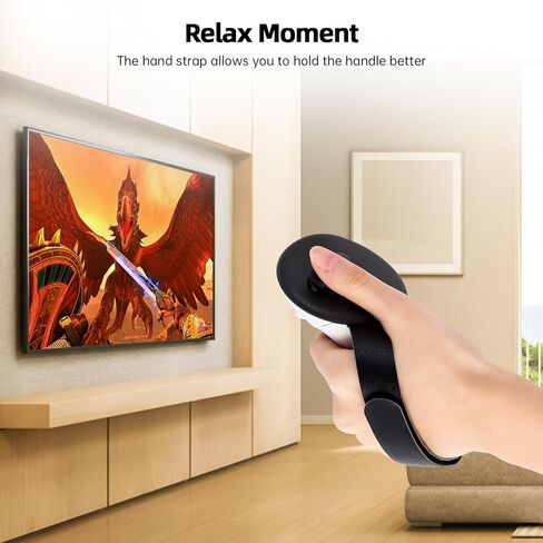 مقابض تحكم LRWZOV متوافقة مع ملحقات Meta/Oculus Quest 3، غطاء مقبض غير قابل للانزلاق، غطاء مقابض مع أشرطة مفاصل قابلة للتعديل، بطارية قاعدة شحن رسمية مناسبة in Kuwait