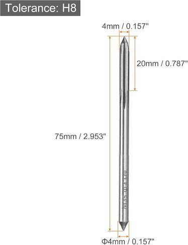 uxcell Chucking Reamers, 3.5mm H8 Metric Machine Reamer Drill Bit for Metal Wood Hole Reaming, Straight Flute M35 High Speed Steel Tool in Saudi Arabia