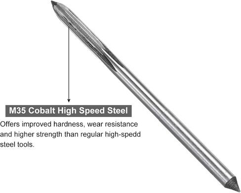 uxcell Chucking Reamers, 3.5mm H8 Metric Machine Reamer Drill Bit for Metal Wood Hole Reaming, Straight Flute M35 High Speed Steel Tool in Saudi Arabia