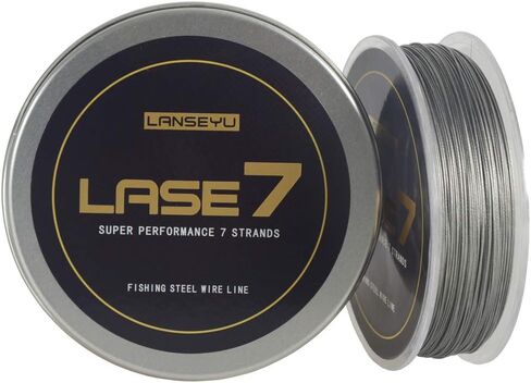 100 Metres 33 Pound 0.5mm Fishing Stee Wire Nylon Coated 1x7 Stainless Steel Leader Wire Super Soft Fishing Wire Lines in Kuwait