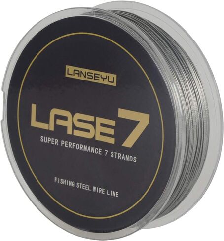 100 Metres 33 Pound 0.5mm Fishing Stee Wire Nylon Coated 1x7 Stainless Steel Leader Wire Super Soft Fishing Wire Lines in Kuwait