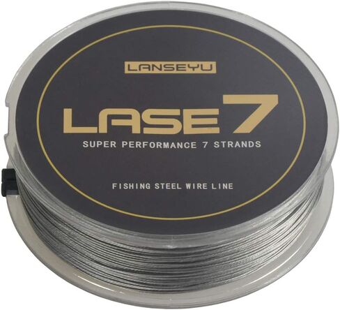 100 Metres 33 Pound 0.5mm Fishing Stee Wire Nylon Coated 1x7 Stainless Steel Leader Wire Super Soft Fishing Wire Lines in Kuwait