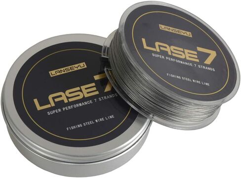 100 Metres 33 Pound 0.5mm Fishing Stee Wire Nylon Coated 1x7 Stainless Steel Leader Wire Super Soft Fishing Wire Lines in Kuwait