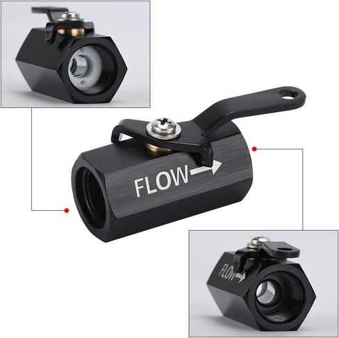 PQY AN10 Shut Off Valve Fitting 10AN-10AN Male Shut Off Valve Fuel Fitting in Saudi Arabia