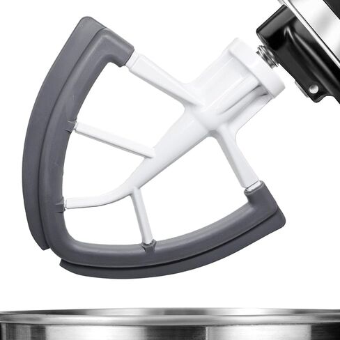 4.5/5 QT Flex Edge Beater لخلاطات حامل رأس إمالة كيتشن إيد، ومرفقات الخلاط مع حافة سيليكون مزدوجة لملحقات وملحقات مساعدة المطبخ in Saudi Arabia
