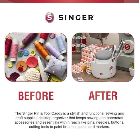 SINGER Pin & Tool Sewing and Craft Organizer Caddy with Built-in Pin Cushion in Saudi Arabia
