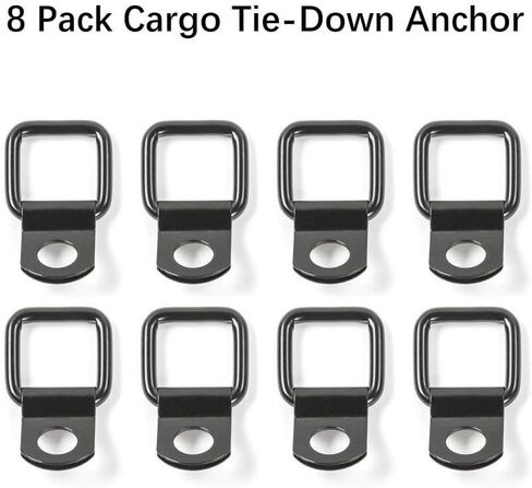 JeCar 8 Hardtop Quick Removal Bolts Thumb Screws & 8 D Ring Tie Down Anchors Compatible with Jeep Wrangler 2007-2023 JK JKU JL JLU Sports Sahara Rubicon X Unlimited 2 4 Door Accessories, Black in Saudi Arabia