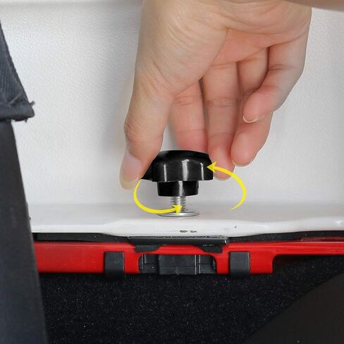 JeCar 8 Hardtop Quick Removal Bolts Thumb Screws & 8 D Ring Tie Down Anchors Compatible with Jeep Wrangler 2007-2023 JK JKU JL JLU Sports Sahara Rubicon X Unlimited 2 4 Door Accessories, Black in Saudi Arabia