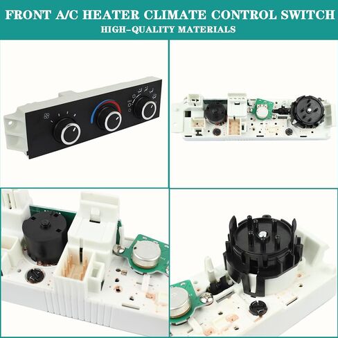 YzusGomumu 599-217 Front A/C Heater Climate Control Module Panel Switch Compatible with 1996-2020 Chevrolet Express 1500 2500 3500 4500 Kodiak GMC Savana Topkick Safari G3500 Replaces 15073274 in Saudi Arabia
