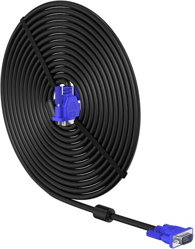 VGA to VGA Cable 10 feet, 15 pin 1080P Full HD Male to Male Monitor Cable for Computer PC Laptops TV Projectors in Kuwait