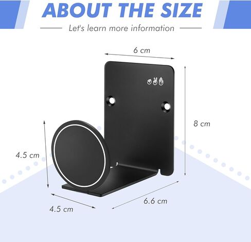 حامل سماعات الرأس VKheroKV HL127 للمكتب، يتضمن شرائط لاصقة/برغي، حامل سماعة رأس عالمي لأجهزة PS4/PS5/Xbox/PC/Mac/سماعات الرأس وحدة التحكم في الألعاب in Kuwait