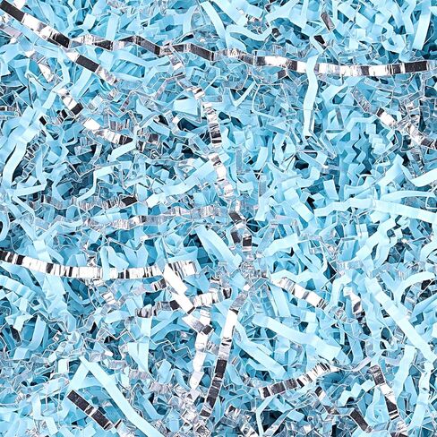 MYJJTYS Crinkle Cut Paper Shred Filler for Gift Box Baskets (1LB),Shredded Paper for Gift Wrapping Easter Basket Grass,Crinkle Paper for Packing Box Filling Color Mixing (Pink & Silver) in Saudi Arabia