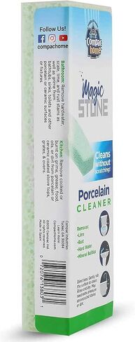 Compac Magic-Stone Porcelain Cleaner, Green Product, Made from Recycled Glass, Scouring Stick Toilet Cleaner, Removes Stubborn Lime Stains from Porcelain or Bathroom Fixtures, 1 Count in Saudi Arabia