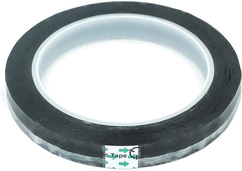 شريط تغليف Bertech ESD مع رمز ESD مضاد للكهرباء الساكنة، 1/4 بوصة × 72 ياردة، شفاف in Kuwait