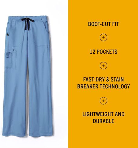 Carhartt Women's Cross-Flex Boot Cut Cargo Pant, Azure Blue, Medium in Saudi Arabia