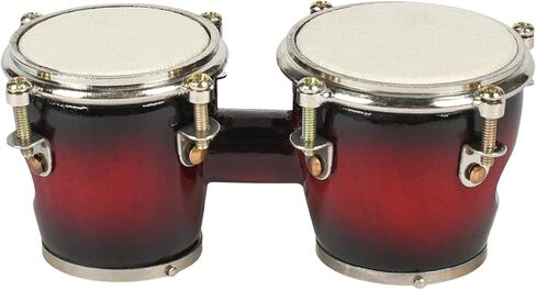 Broadway Gifts Co Miniature Brown Bongo Drum 3 بوصة مغناطيس ثلاجة من الخشب والنحاس in Kuwait