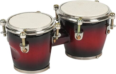 Broadway Gifts Co Miniature Brown Bongo Drum 3 بوصة مغناطيس ثلاجة من الخشب والنحاس in Kuwait