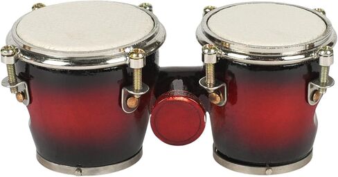 Broadway Gifts Co Miniature Brown Bongo Drum 3 بوصة مغناطيس ثلاجة من الخشب والنحاس in Kuwait