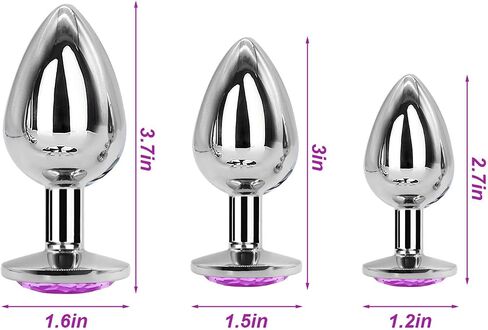 Mar6-3 Pink Rust-Proof Stainless Steel Bell Shaped Silicone Suction Cup Realistic Classic Plug Double Headeds with Chains for Men, Women, Simple and Fun in Saudi Arabia