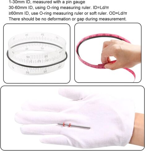 uxcell Silicone O-Rings, 40mm OD 37mm ID 1.5mm Width VMQ Seal Gasket for Compressor Valves Pipe Repair, White Pack of 10 in Saudi Arabia