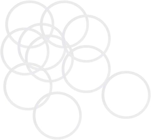 uxcell Silicone O-Rings, 40mm OD 37mm ID 1.5mm Width VMQ Seal Gasket for Compressor Valves Pipe Repair, White Pack of 10 in Saudi Arabia