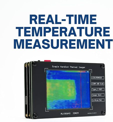 Mini Handheld Thermal Camera, Portable Infrared Thermal Imaging Camera, Paranormal Equipment Thermal Imager, Non-Contact Heat Detector with Type-C Interface PC Link Data Storage in Kuwait