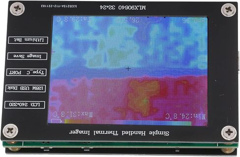 ASHATA Thermal Imager Infrared Camera, Rechargeable Thermal Imager, Digital Handheld Portable Multifunctional 2.8in LCD Screen Up to 4 Hours of Battery Life in Saudi Arabia