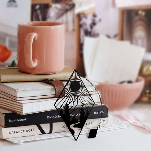 Bookmark, HOMEMARS Sun Design Gold Hollow Carved Bookmarks, Book Mark Metal Birthday Gifts Teacher Gifts for Women, Mom, Gifts for Men, Christmas, Graduation, Mothers Day Valentine's Day in Kuwait