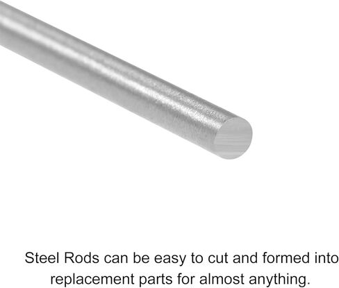 قضيب فولاذي مستدير من uxcell، 1.1، 1.2 مم HSS أداة مخزون شريط المخرطة بطول 100 مم، لمخارط حفر ترس العمود، آلة مملة تحول المحور المصغر، دبوس أسطواني أداة حرفية DIY، 20 قطعة in Kuwait