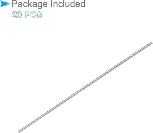 Round Steel Rod, 2mm Diameter 100mm Length, High Speed Steel Bar Stock Craft DIY Tool - (Applications: for Drill Lathes Boring Machine), 20-Pieces in Saudi Arabia