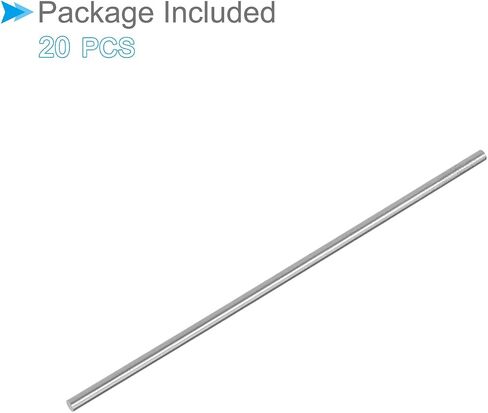 Round Steel Rod, 2mm Diameter 100mm Length, High Speed Steel Bar Stock Craft DIY Tool - (Applications: for Drill Lathes Boring Machine), 20-Pieces in Saudi Arabia