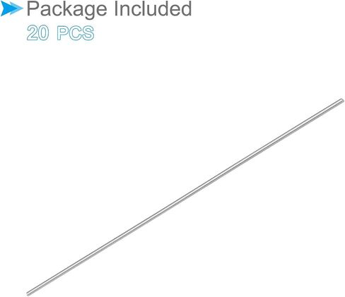 Round Steel Rod, 2mm Diameter 100mm Length, High Speed Steel Bar Stock Craft DIY Tool - (Applications: for Drill Lathes Boring Machine), 20-Pieces in Saudi Arabia