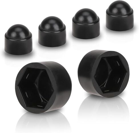 30 PCS Bolt Nut Protective Cap Hex Head Bolt Covers M8×13mm Dome Plastic Bolt Caps Black Hexagonal Dome Protective Cap Exposed in Saudi Arabia