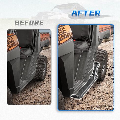 قضبان KEMIMOTO Nerf متوافقة مع Ranger XP 1000، استبدال الخطوات الجانبية شديدة التحمل من Black Tree Kickers متوافق مع 2018+ Ranger XP 1000 in Saudi Arabia