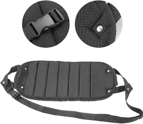 Enhance Your Long Flights with Premium Memory Foam Airplane Footrest - Portable, Clashing-Free, and Relaxing Plane Leg Rest for Unparalleled Comfort During Air Travel (Black) in Saudi Arabia