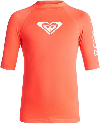 Roxy Girls' Whole Hearted Short Sleeve Rashguard in Saudi Arabia