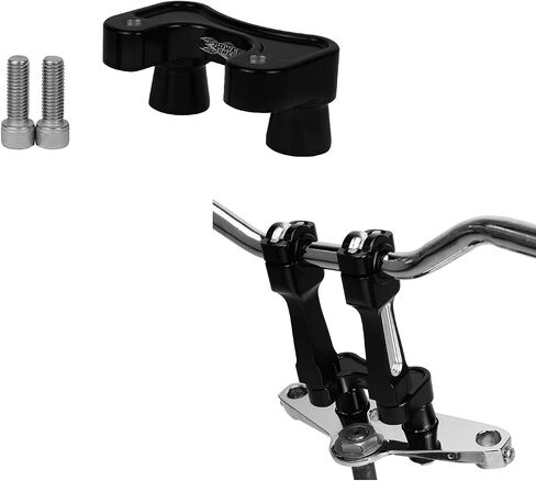 POWERJAMES Black Handlebar Risers Adapter 1.6" Forwards for Harley Davidson Road Glide Street Bob, Softail Standard, Low Rider, Dyna in Saudi Arabia