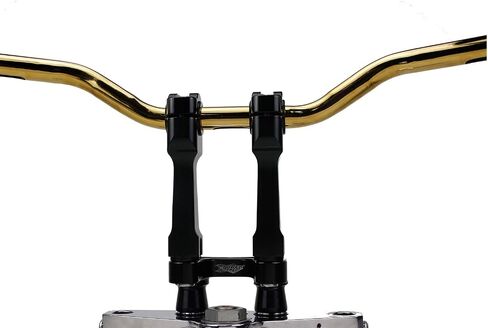 POWERJAMES Black Handlebar Risers Adapter 1.6" Forwards for Harley Davidson Road Glide Street Bob, Softail Standard, Low Rider, Dyna in Saudi Arabia